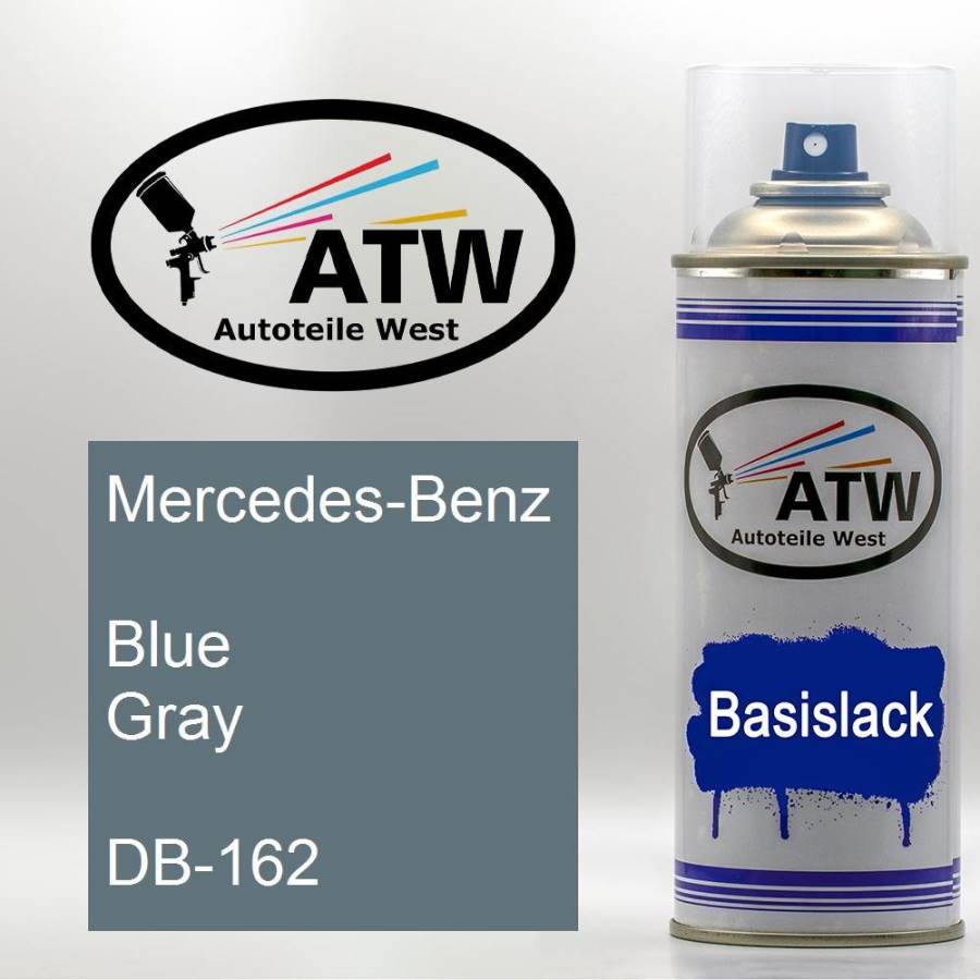 Mercedes-Benz, Blue Gray, DB-162: 400ml Sprühdose, von ATW Autoteile West.